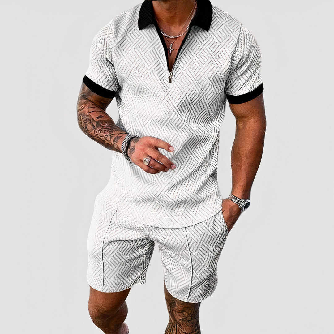 Casual men’s summer set with lightweight, breathable fabric, ideal for relaxed and stylish summer days.






