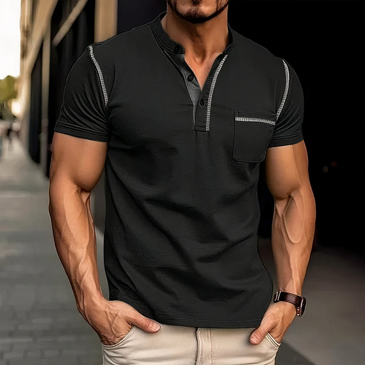 Casual stylish shirt for men, breathable and lightweight, perfect for summer days and versatile occasions.