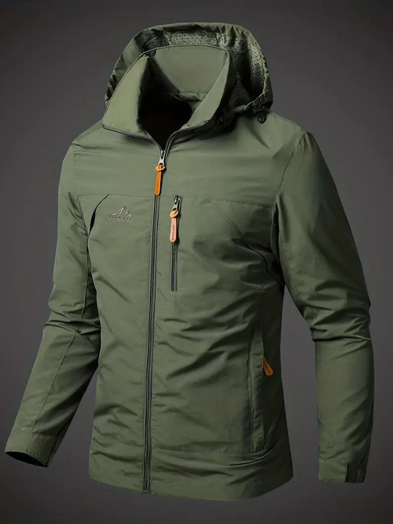 Casual waterproof fall jacket designed for lightweight comfort, durability, and protection from autumn rain.