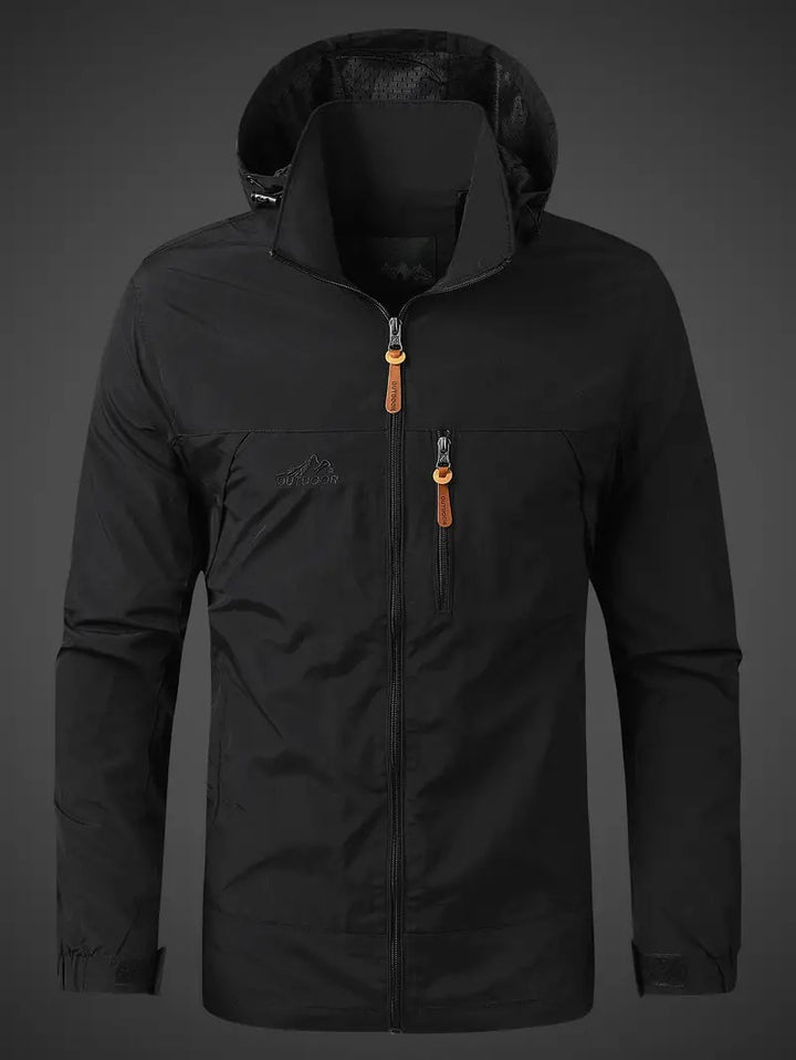 Casual waterproof fall jacket designed for lightweight comfort, durability, and protection from autumn rain.