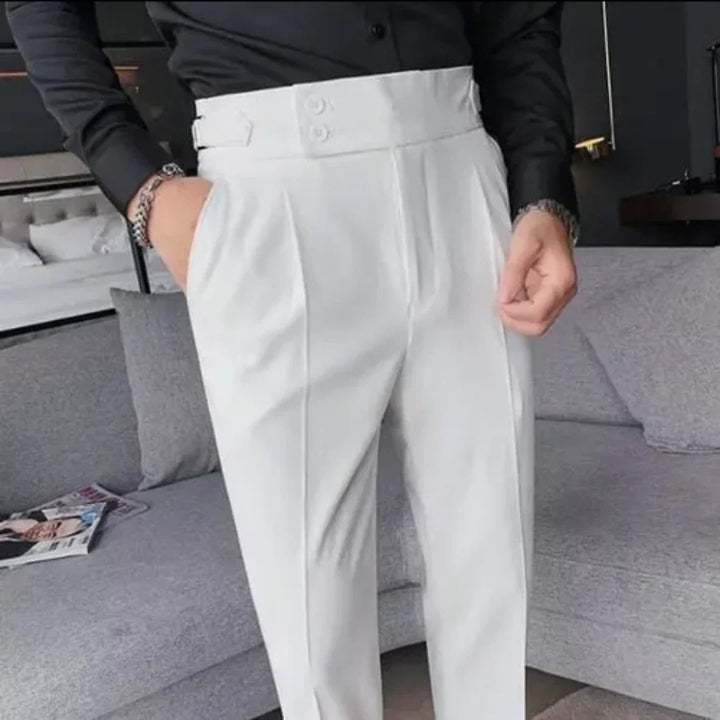 Sophisticated formal pants for men with a tailored fit and breathable fabric, ideal for professional settings and warm days.