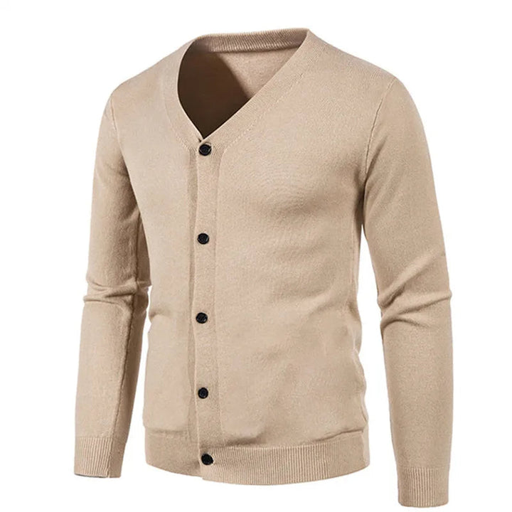 Classic autumn cardigan with soft knit fabric, lightweight warmth, and a timeless design for effortless style.