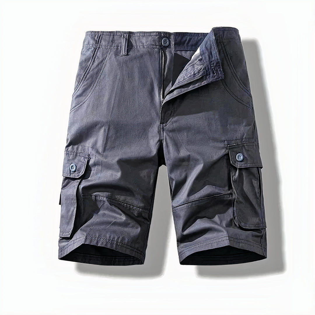 Classic cargo shorts for men with breathable fabric, multiple pockets, and a durable design, perfect for casual outings and summer days.