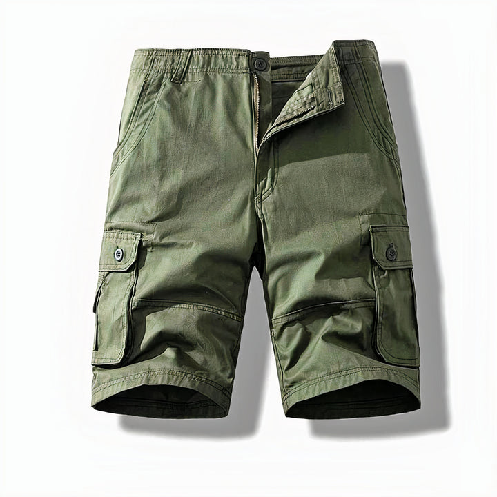 Classic cargo shorts for men with breathable fabric, multiple pockets, and a durable design, perfect for casual outings and summer days.