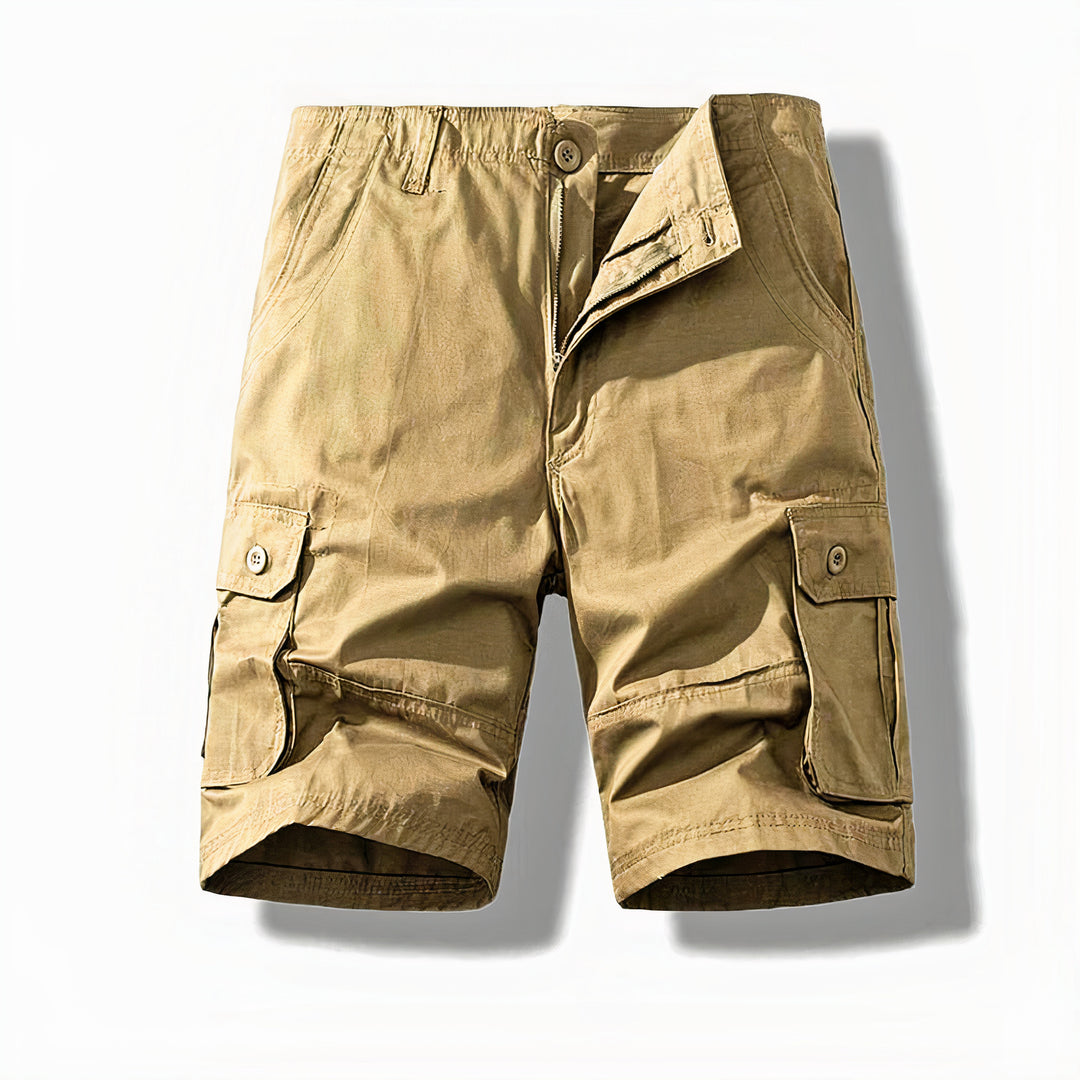 Classic cargo shorts for men with breathable fabric, multiple pockets, and a durable design, perfect for casual outings and summer days.