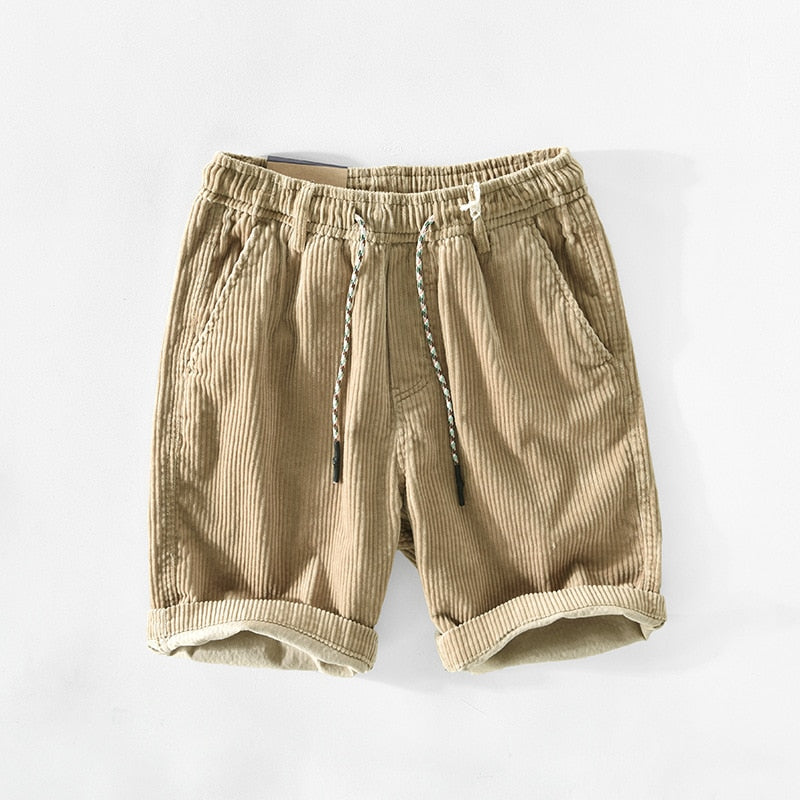 Classic cotton summer shorts with breathable fabric, lightweight design, and relaxed fit, ideal for summer days.