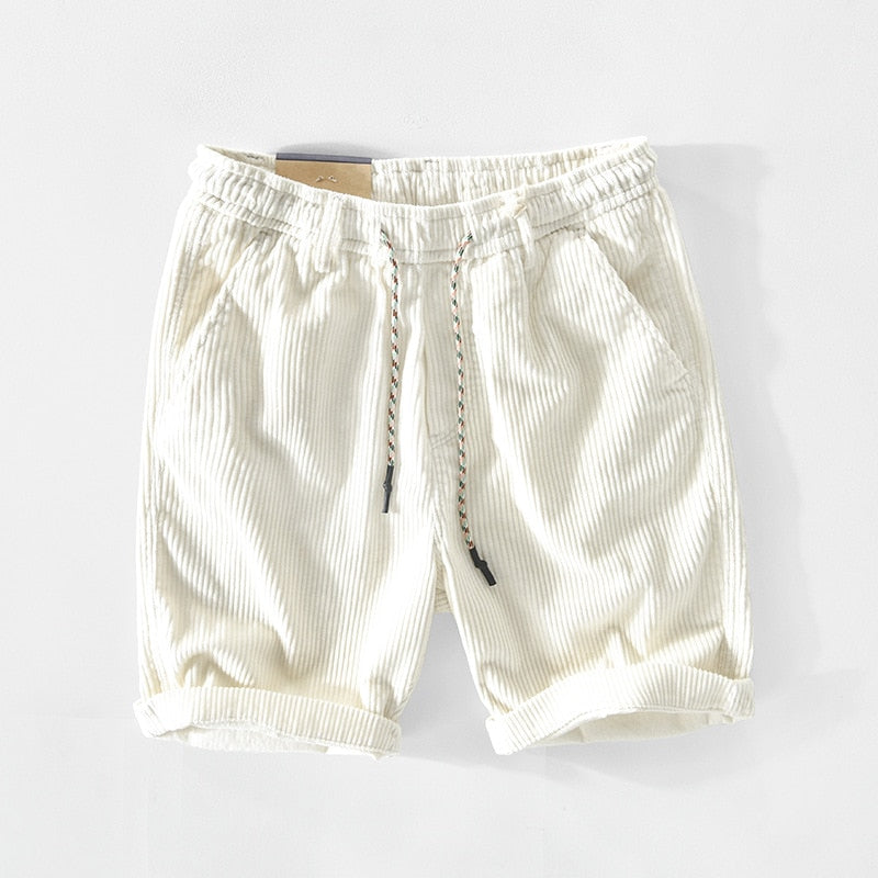 Classic cotton summer shorts with breathable fabric, lightweight design, and relaxed fit, ideal for summer days.