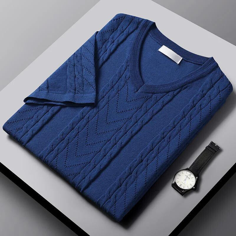 Classic knitted shirt offering lightweight comfort, timeless style, and versatility for everyday wear.






