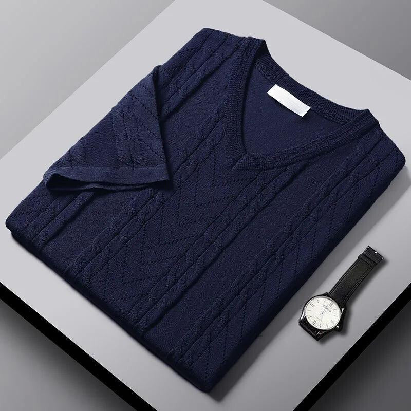 Classic knitted shirt offering lightweight comfort, timeless style, and versatility for everyday wear.






