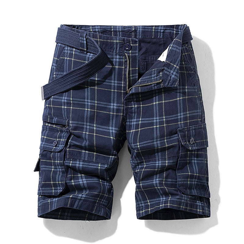 Classic plaid outdoor shorts with a tailored fit, breathable fabric, and durable design, perfect for summer adventures and casual outdoor activities.






