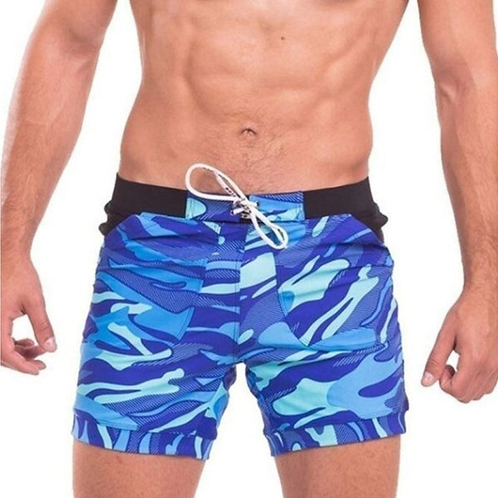 Men's classic swimming boardshorts with quick-drying fabric, adjustable waistband, and breathable design, ideal for beach and pool days.