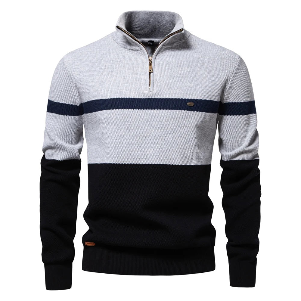 Comfortable men’s cotton autumn sweater with breathable fabric and a stylish, versatile fit.







