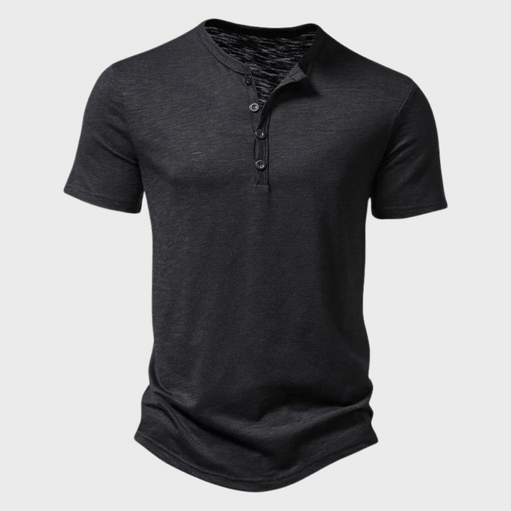 Comfy casual t-shirt for summer with breathable lightweight fabric and relaxed fit, perfect for warm days.