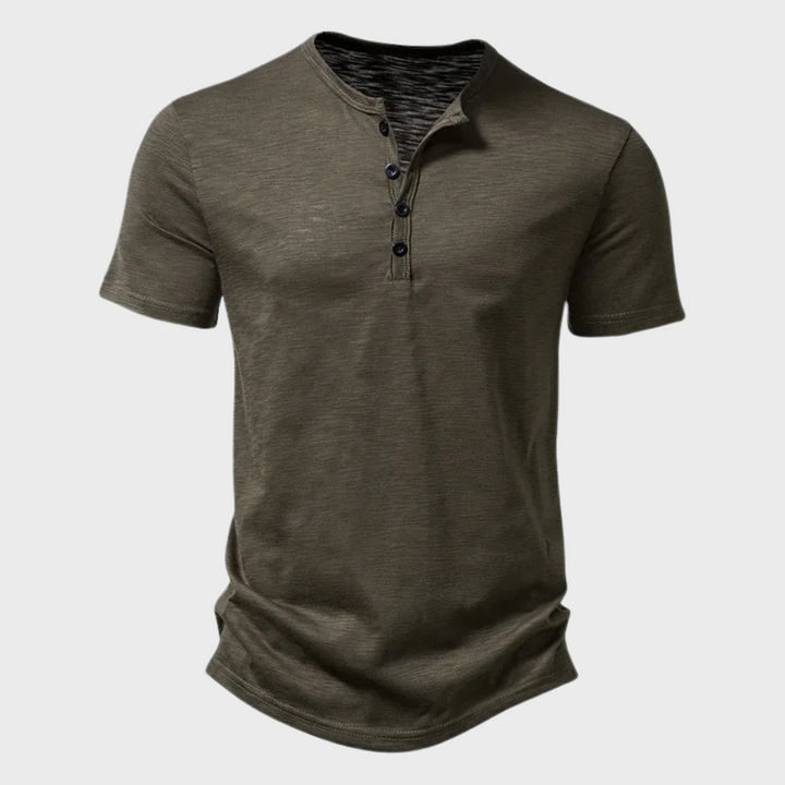 Comfy casual t-shirt for summer with breathable lightweight fabric and relaxed fit, perfect for warm days.