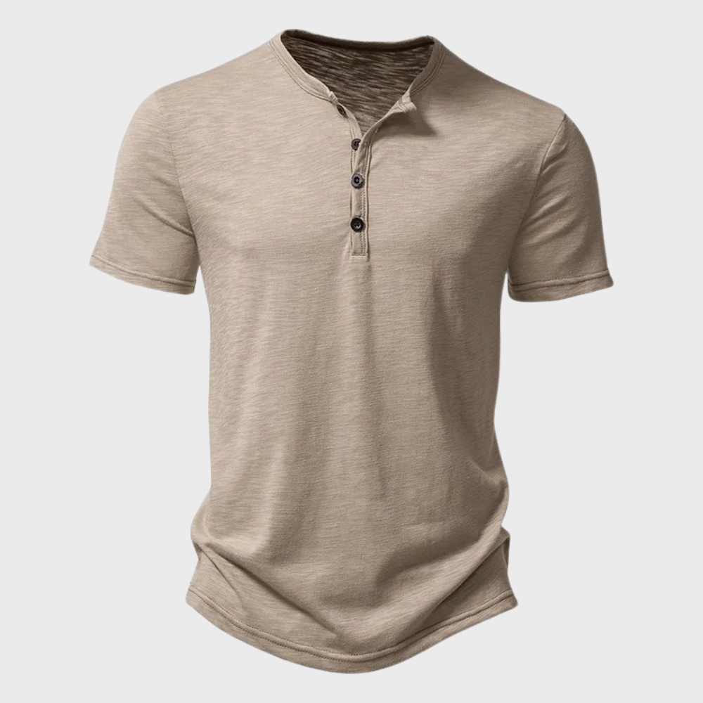 Comfy casual t-shirt for summer with breathable lightweight fabric and relaxed fit, perfect for warm days.