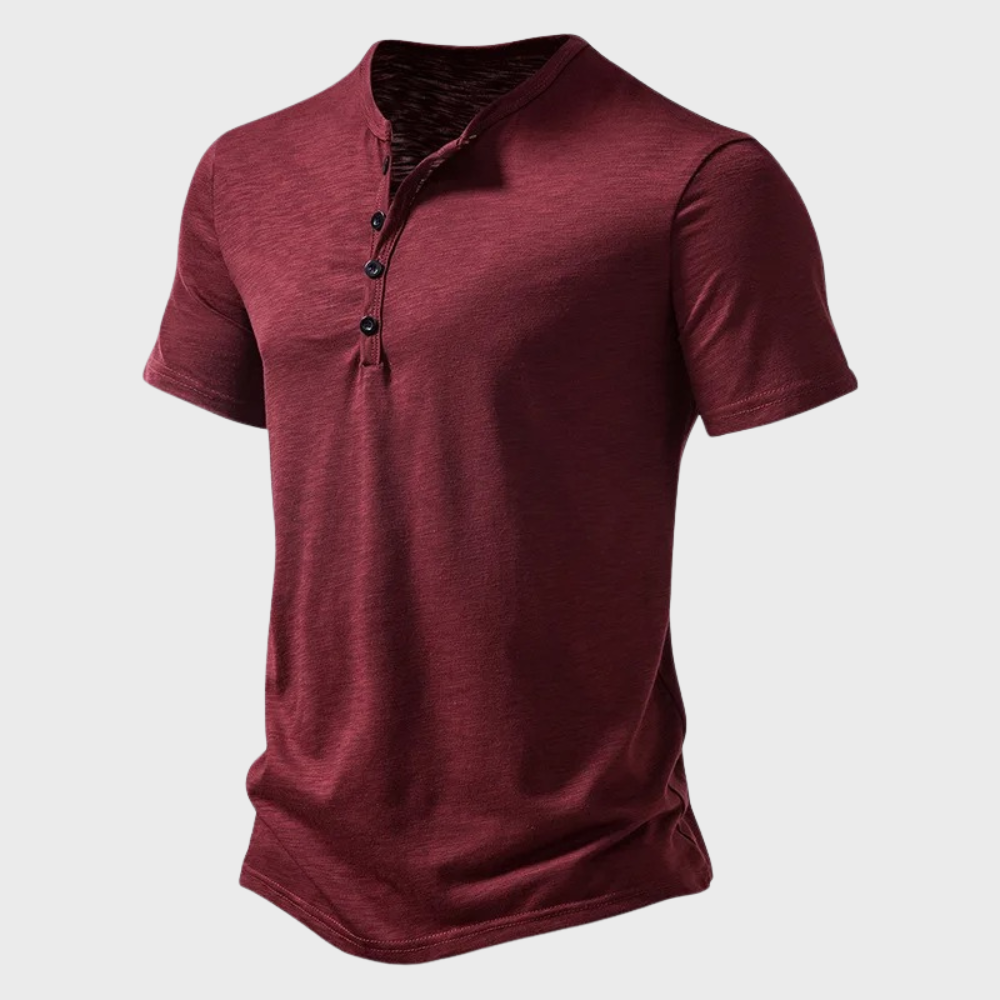 Comfy casual t-shirt for summer with breathable lightweight fabric and relaxed fit, perfect for warm days.