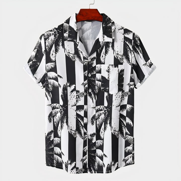 Comfy Hawaiian summer shirt for men with lightweight, breathable fabric, perfect for warm weather.