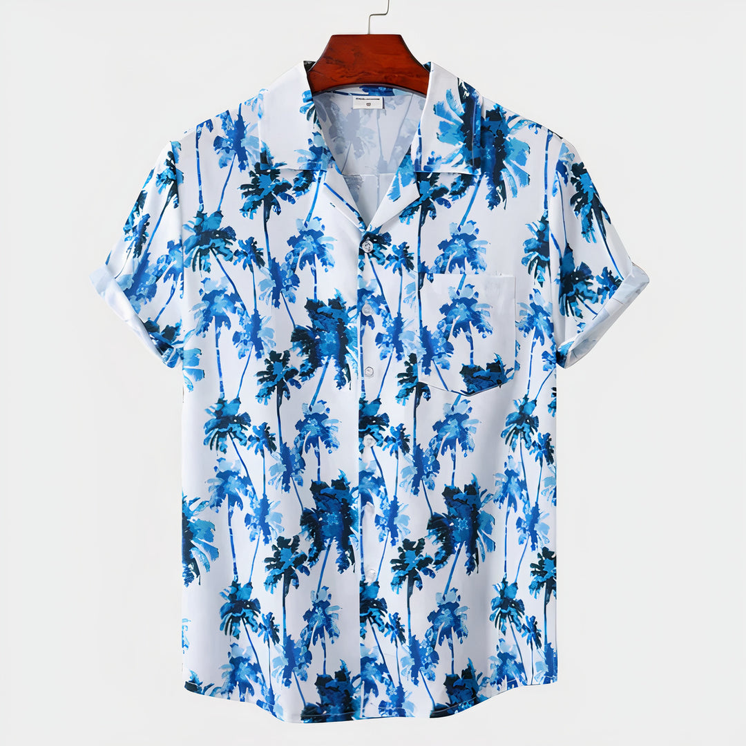 Comfy Hawaiian summer shirt for men with lightweight, breathable fabric, perfect for warm weather.