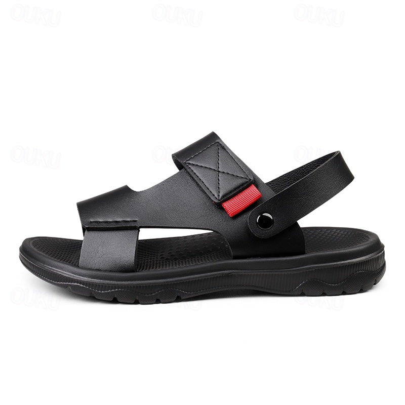 Stylish and adjustable summer sandals with breathable material and a non-slip sole for ultimate comfort and stability.