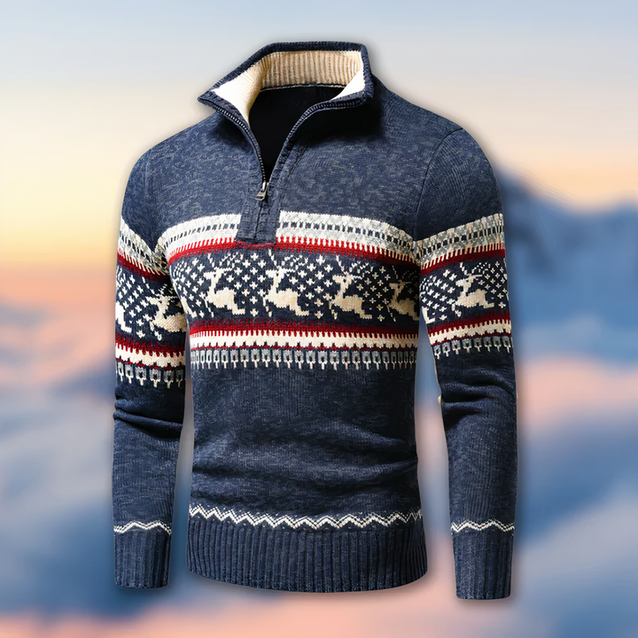 Elegant autumn sweater for men with a classic design, perfect for layering on cooler days.