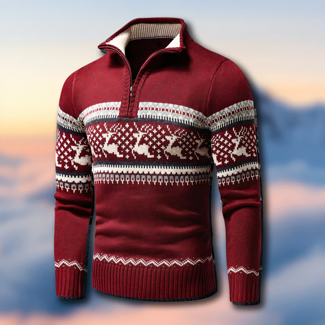 Elegant autumn sweater for men with a classic design, perfect for layering on cooler days.