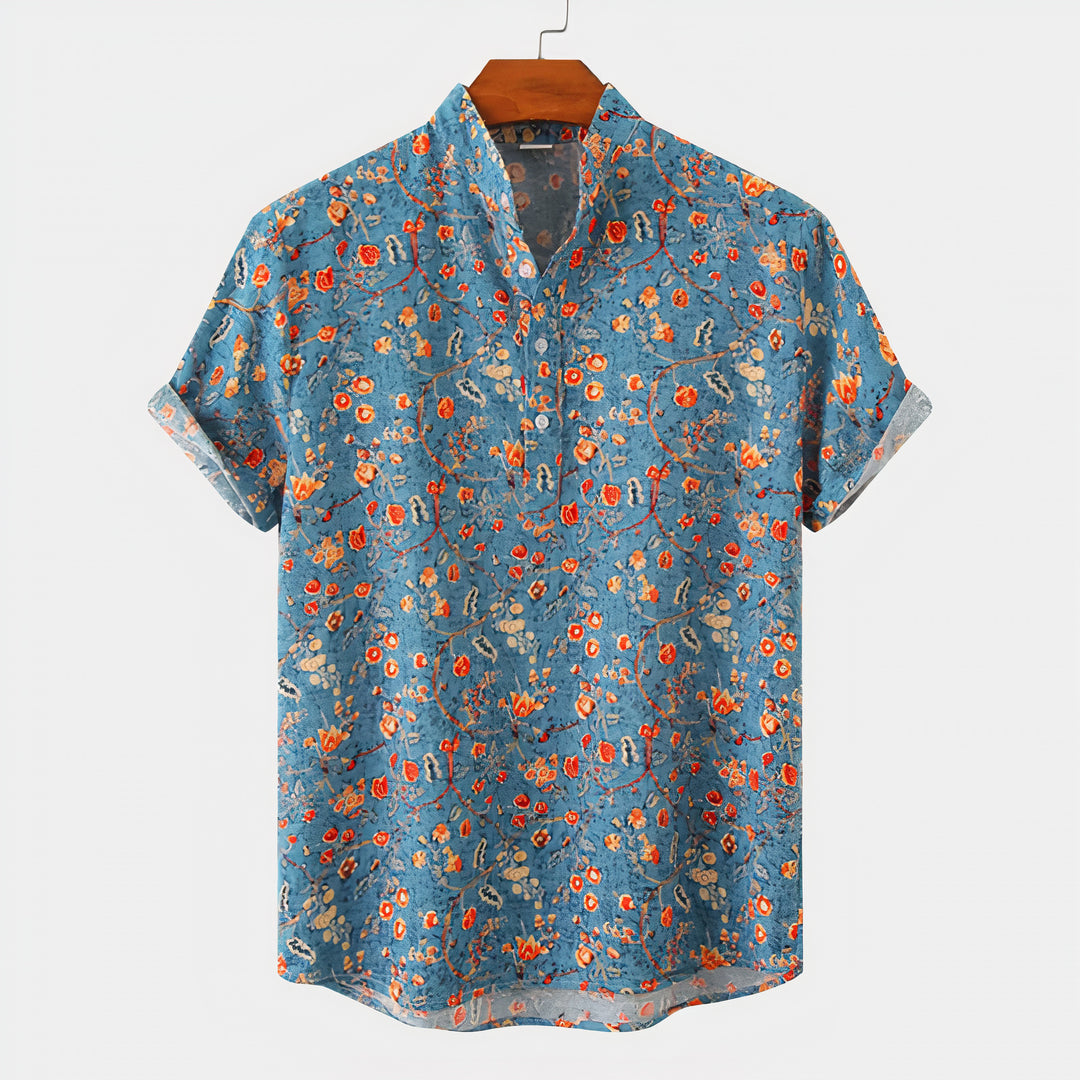 Elegant casual men's shirt, perfect for summer days with breathable and versatile design.






