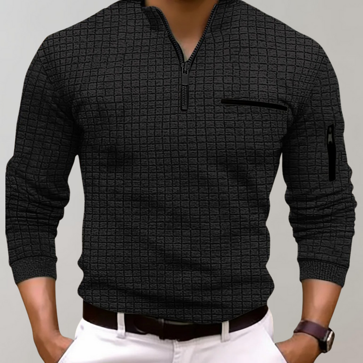 Elegant luxe long-sleeves shirt with premium fabric and a tailored fit, designed for refined style and comfort, perfect for formal and upscale casual settings.






