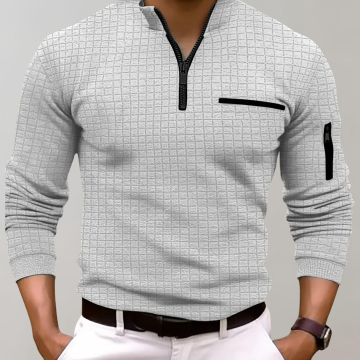 Elegant luxe long-sleeves shirt with premium fabric and a tailored fit, designed for refined style and comfort, perfect for formal and upscale casual settings.






