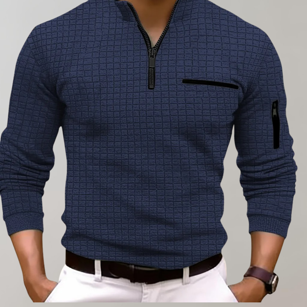 Elegant luxe long-sleeves shirt with premium fabric and a tailored fit, designed for refined style and comfort, perfect for formal and upscale casual settings.






