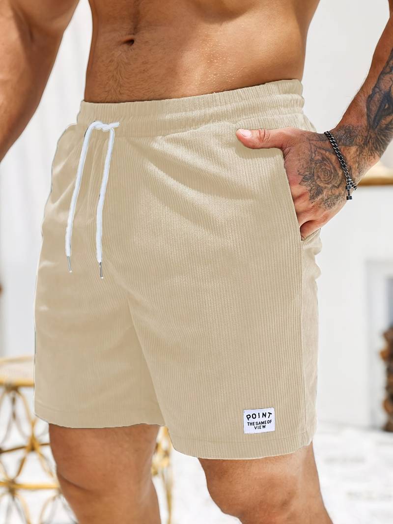 Elegant men's active beach shorts, lightweight and breathable, ideal for summer adventures and casual outings.






