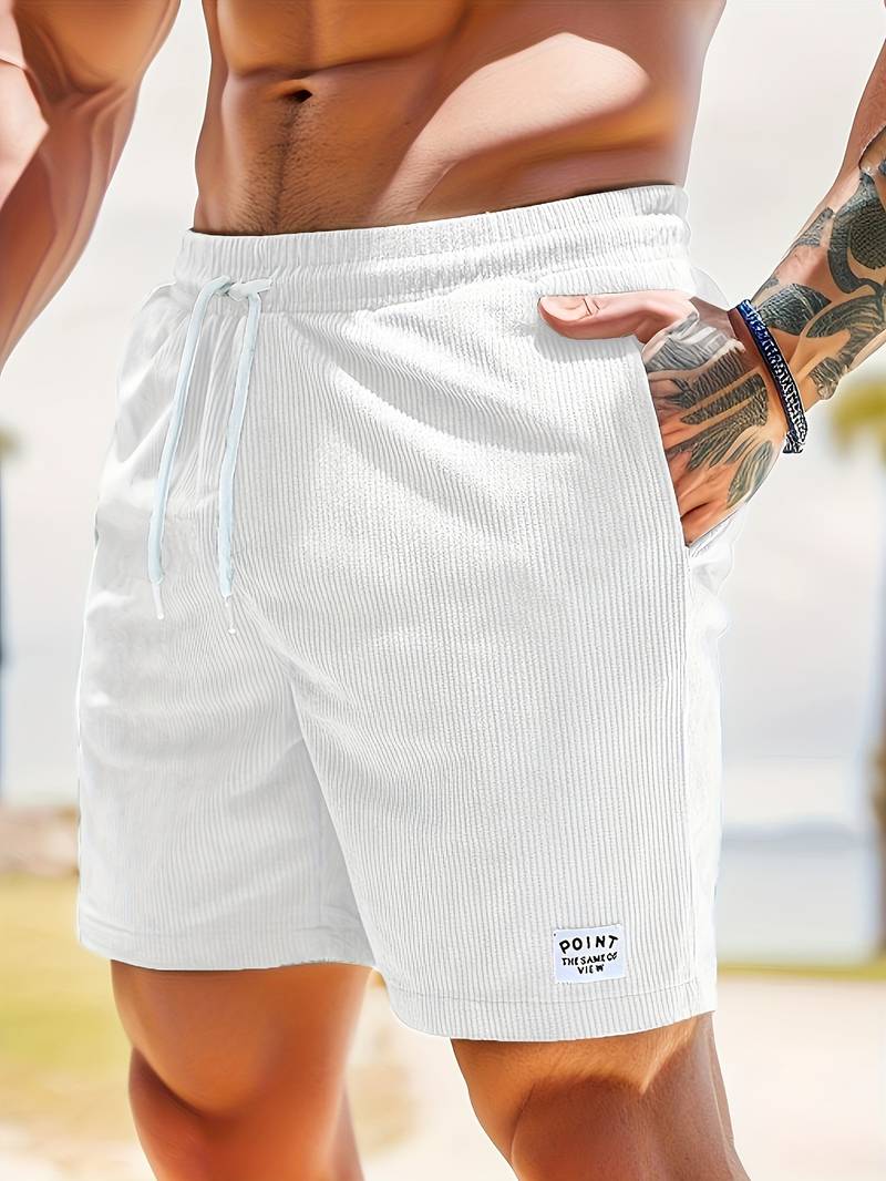 Elegant men's active beach shorts, lightweight and breathable, ideal for summer adventures and casual outings.






