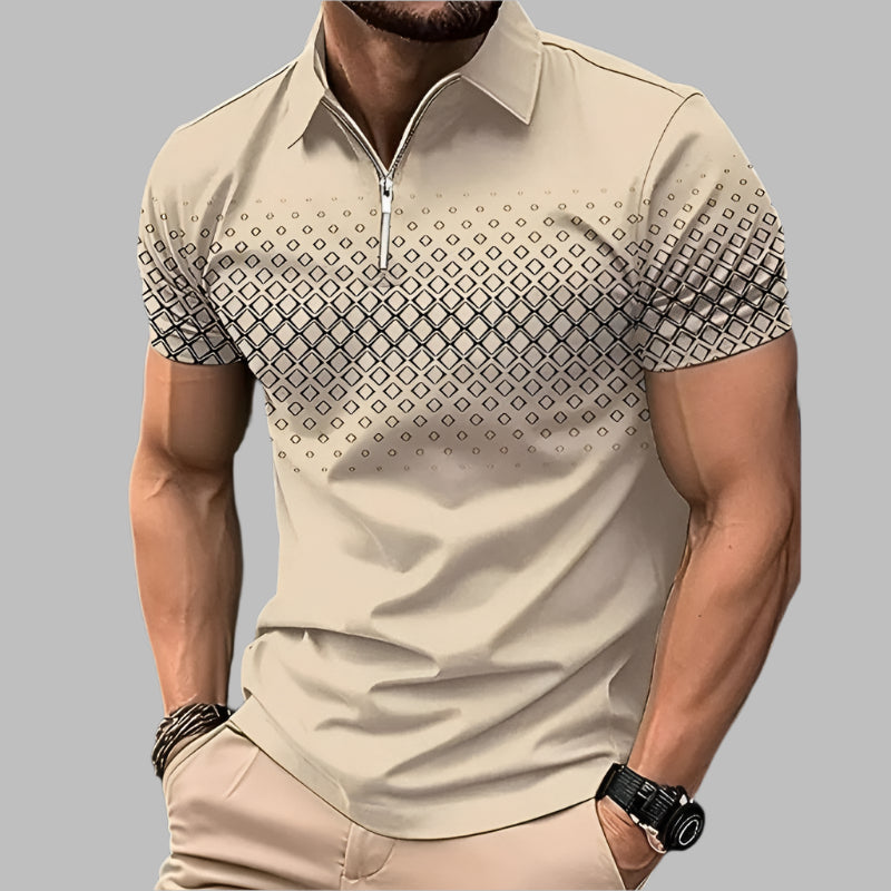 Everyday comfy polo shirt with breathable fabric and versatile design, perfect for casual and semi-formal summer occasions.