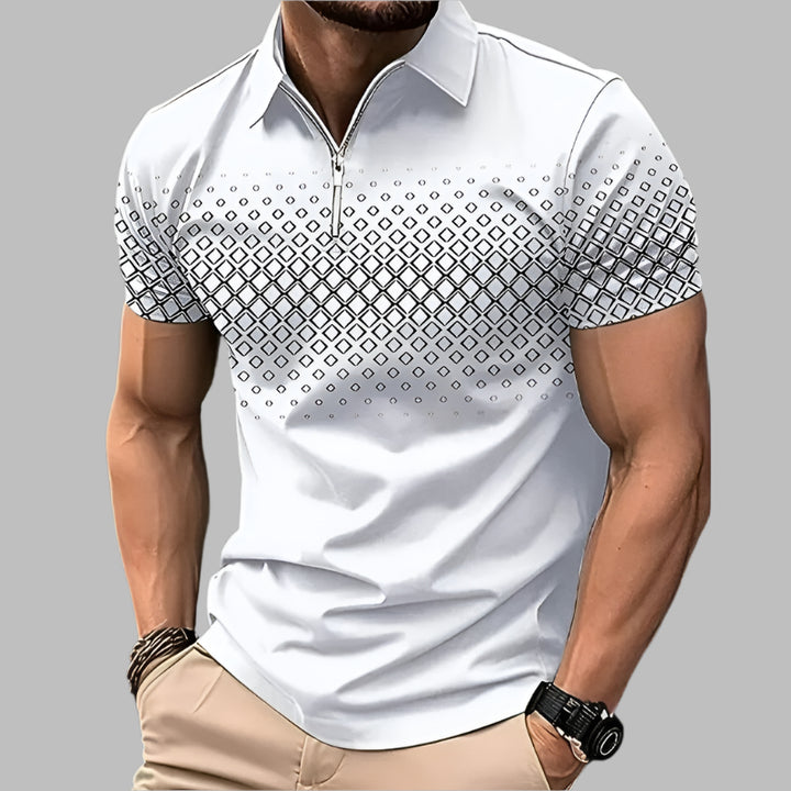 Everyday comfy polo shirt with breathable fabric and versatile design, perfect for casual and semi-formal summer occasions.