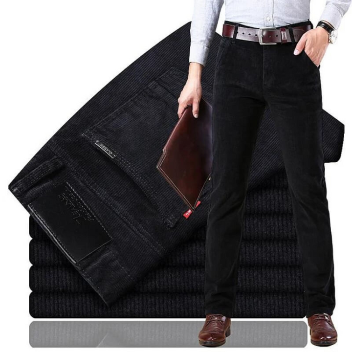 Formal corduroy pants with a tailored fit and premium fabric, perfect for professional settings and summer events.






