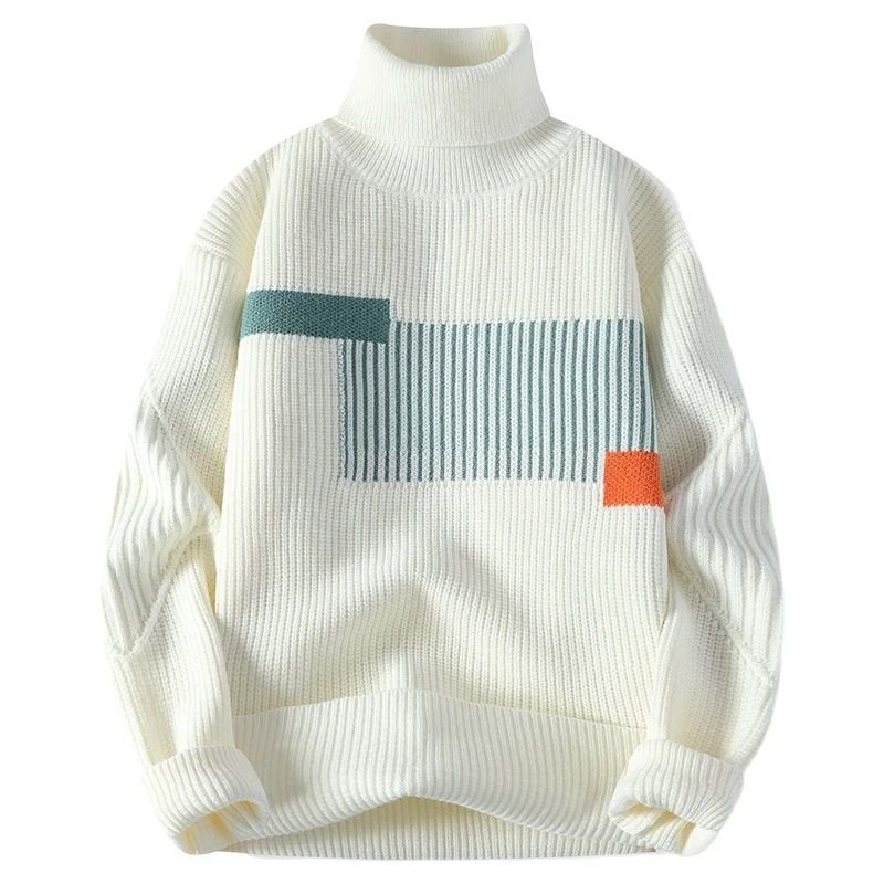 High-quality men's stylish turtleneck sweater, perfect for warmth and elegance on autumn days.