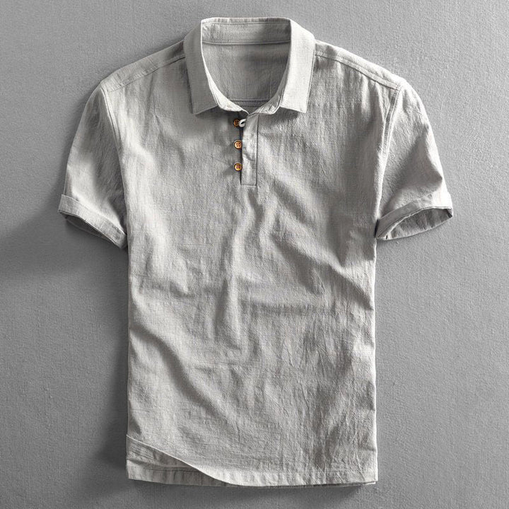 Luxe casual Japanese linen shirt, crafted from breathable premium fabric, perfect for summer days and versatile for any occasion.






