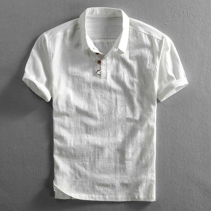 Luxe casual Japanese linen shirt, crafted from breathable premium fabric, perfect for summer days and versatile for any occasion.






