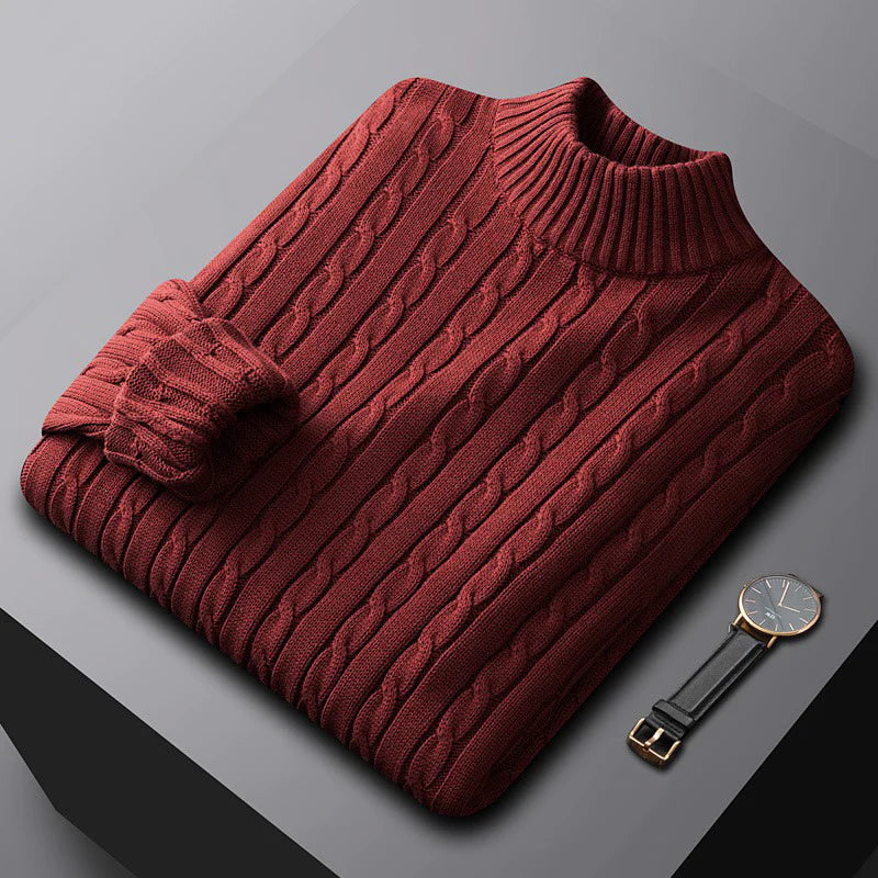 Luxe knitted sweater for autumn, featuring a soft breathable fabric, elegant fit, and cozy warmth.