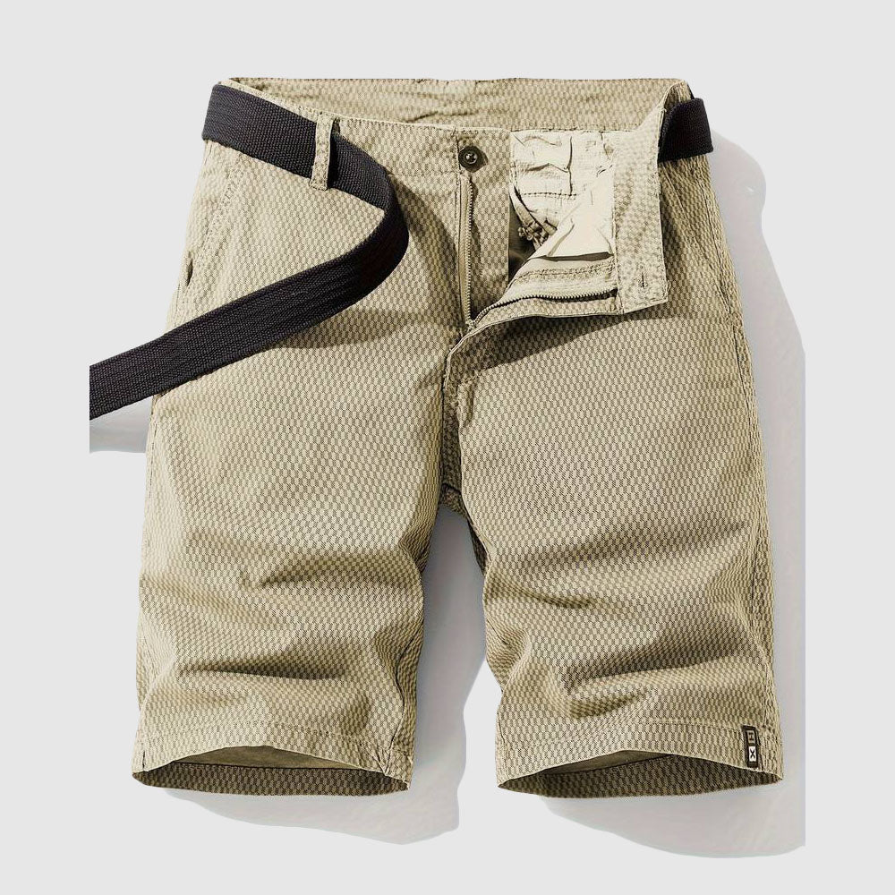 Men's casual fashion shorts with a relaxed fit, breathable material, and modern design for stylish and comfortable summer wear.