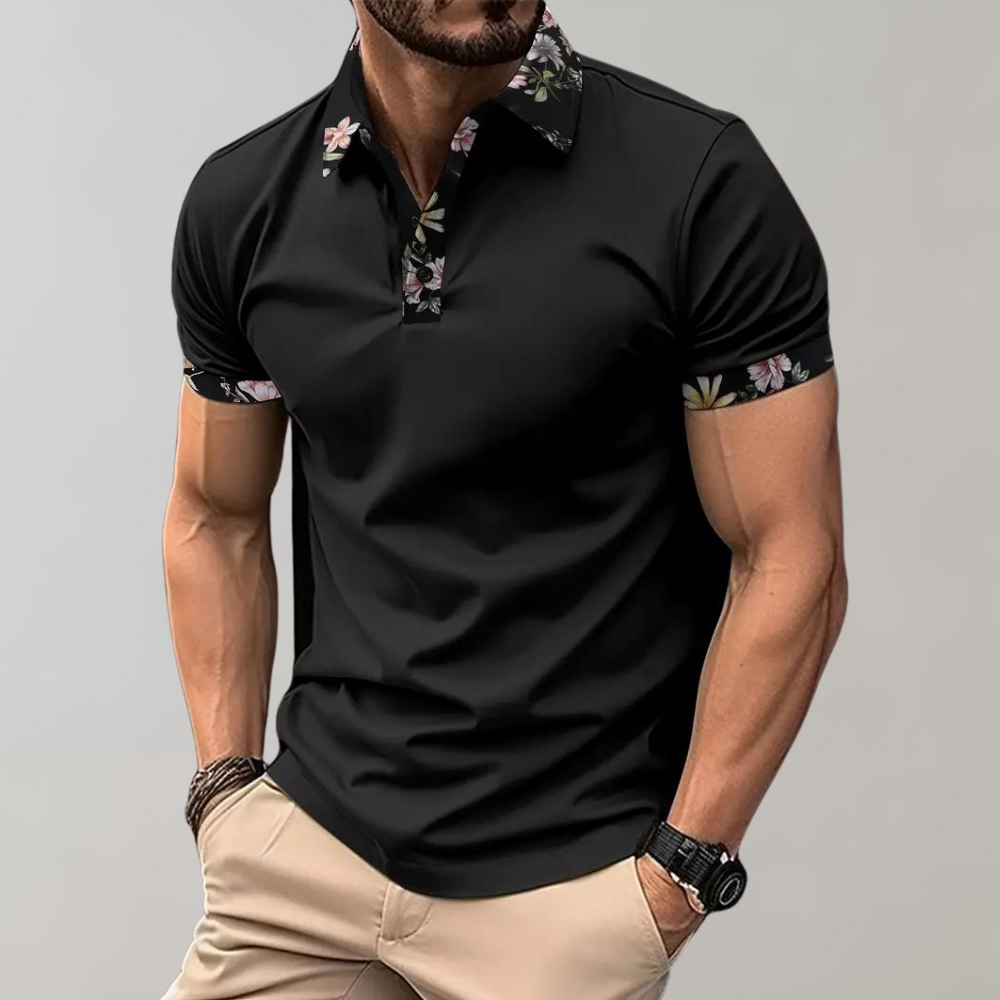 Classic polo shirt for men, offering comfort and breathable fabric for an effortless casual style on warm days.