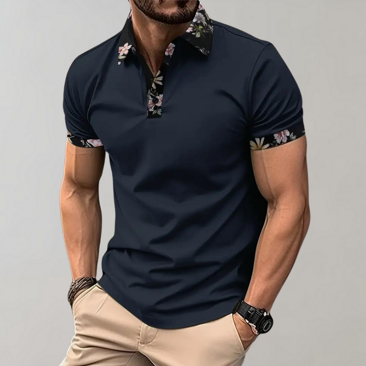 Classic polo shirt for men, offering comfort and breathable fabric for an effortless casual style on warm days.