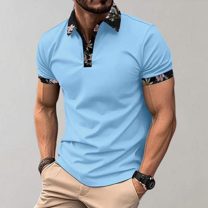 Classic polo shirt for men, offering comfort and breathable fabric for an effortless casual style on warm days.