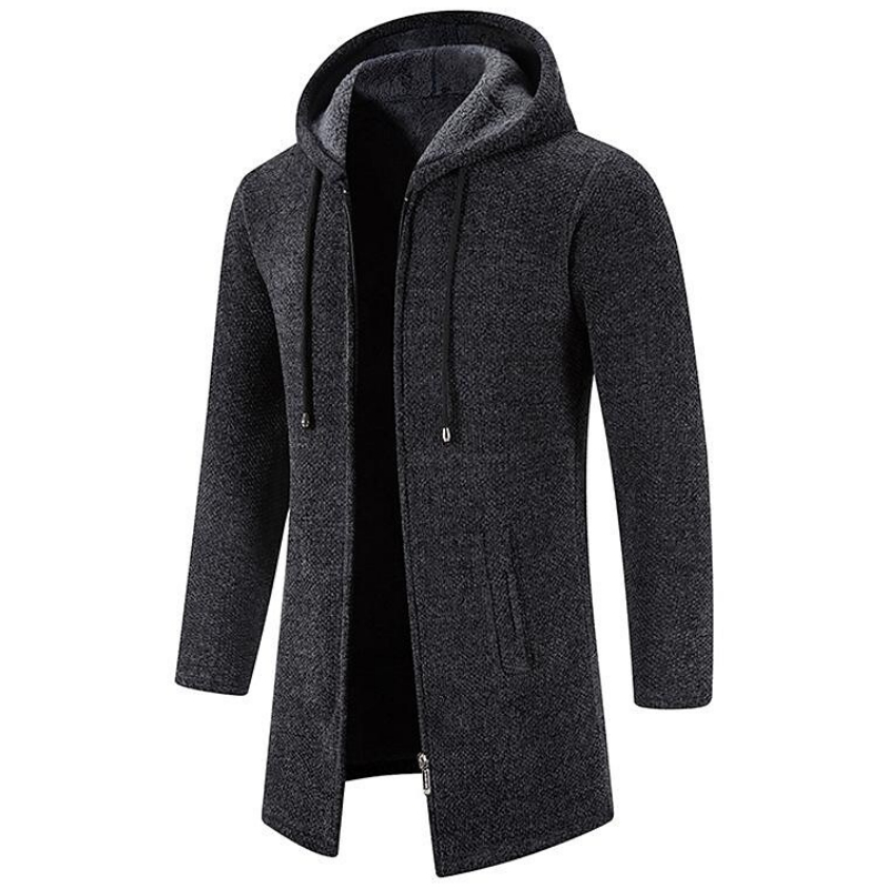 Classic men’s hooded autumn jacket with a lightweight and warm design, perfect for layering.












