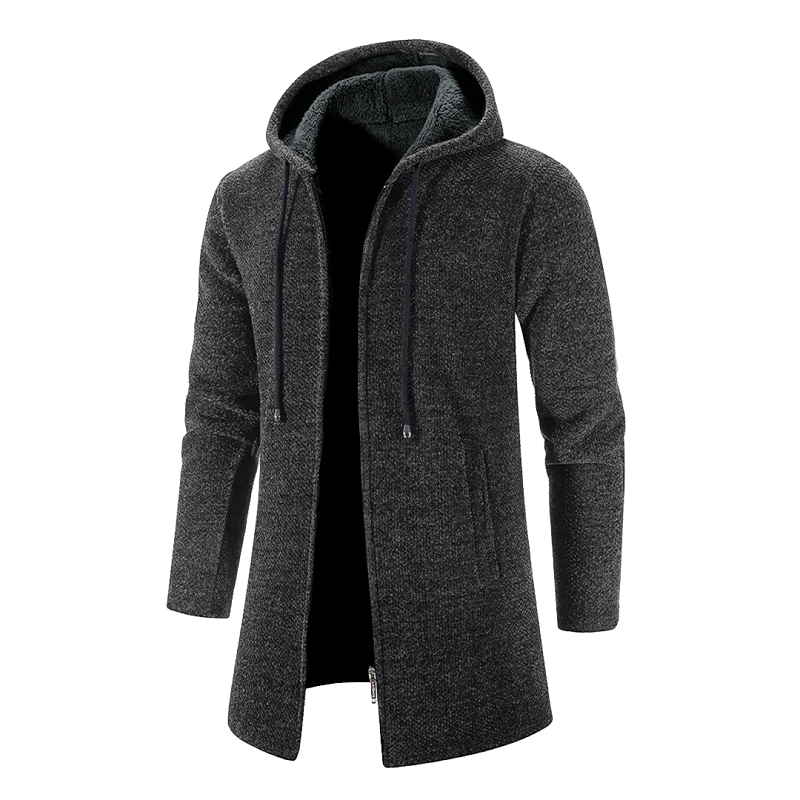 Classic men’s hooded autumn jacket with a lightweight and warm design, perfect for layering.












