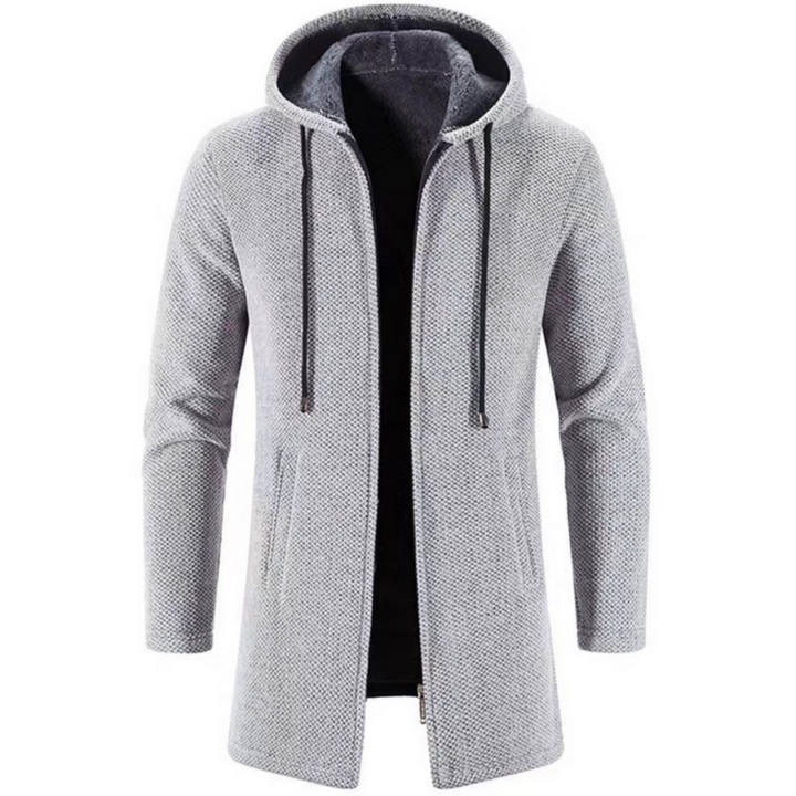 Classic men’s hooded autumn jacket with a lightweight and warm design, perfect for layering.












