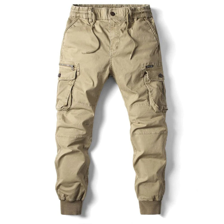 Men's classic multipocket cargo pants with a modern fit, breathable fabric, and practical storage, perfect for style and utility on summer days.






