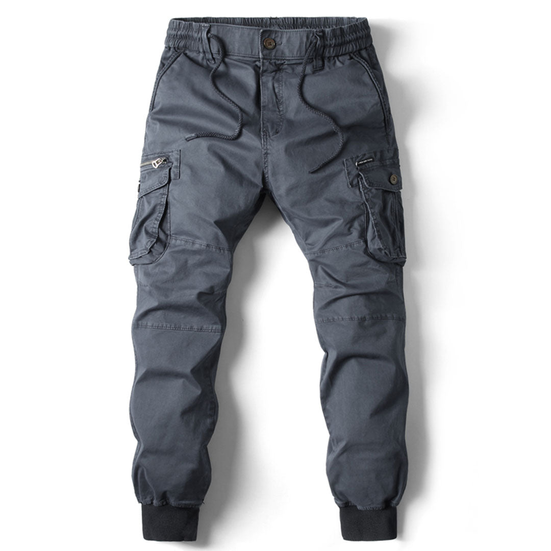 Men's classic multipocket cargo pants with a modern fit, breathable fabric, and practical storage, perfect for style and utility on summer days.






