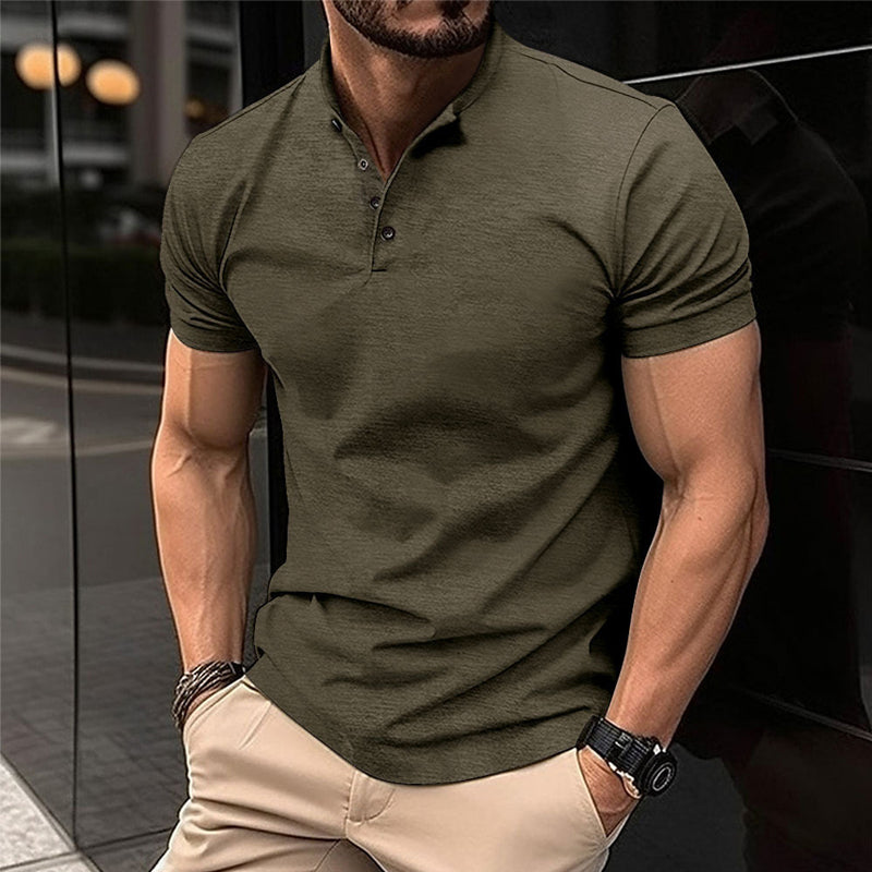 Men's classic polo shirt with breathable fabric and a timeless design, perfect for staying cool and stylish on summer days.