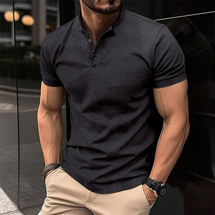 Men's classic polo shirt with breathable fabric and a timeless design, perfect for staying cool and stylish on summer days.