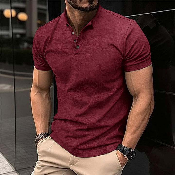 Men's classic polo shirt with breathable fabric and a timeless design, perfect for staying cool and stylish on summer days.